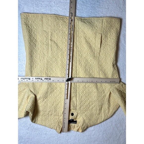 Norton McNaughton Petites Womens Pale Yellow Lightweight Quilted Jacket Coat 12P - Picture 7 of 8